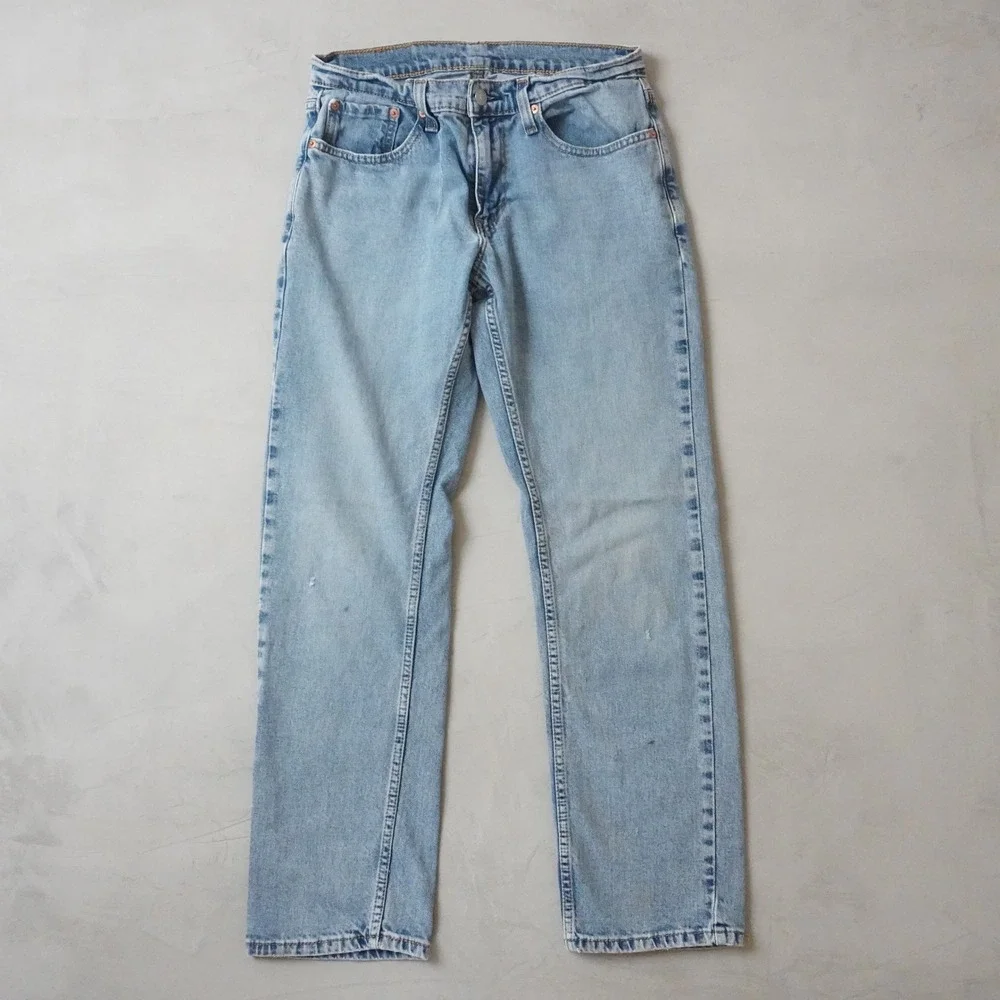 Vintage Levis 559 Relaxed Straight Jeans Light Wash Denim W29 L30 Mens Blue 00's